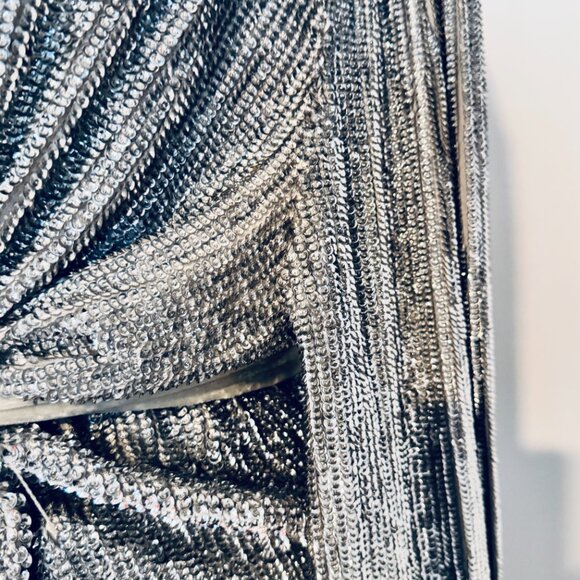 Retrofete Silver Mini Gabrielle Dress - Picture 8 of 9